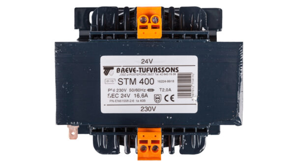 Transformator 1-fazowy bezpieczeństwa STM 400 230/ 24V 16,6A, Ta 40, 16224-9918