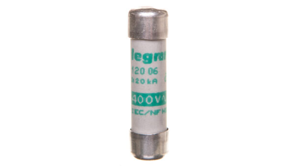 Wkładka bezpiecznikowa cylindryczna 8,5x31,5mm 6A aM 500V 012006
