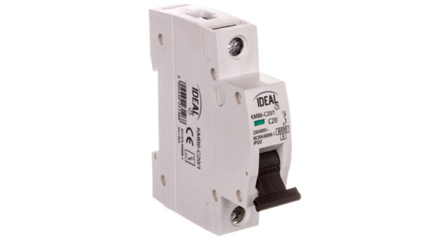 Wyłącznik nadprądowy 1P C 20A 6kA AC KMB6-C20/1 VDE 23146
