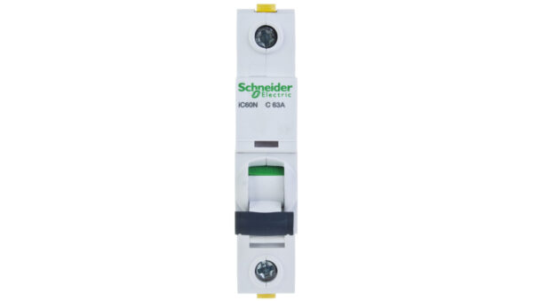 Wyłącznik nadprądowy 1P C 63A 6kA AC iC60N-C63 A9F04163