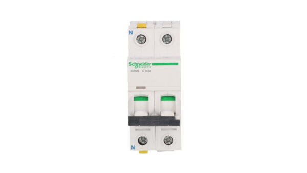 Wyłącznik nadprądowy 1P+N C 0,5A 6kA AC iC60N-C0,5-1N A9F04670