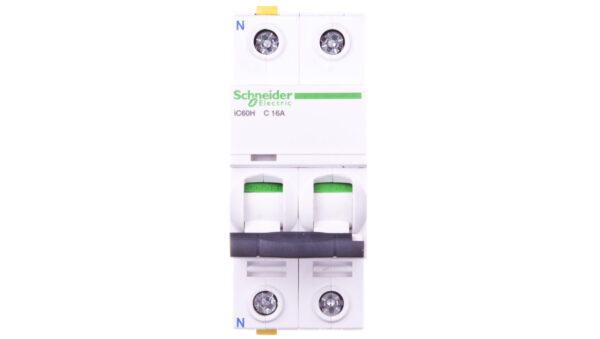 Wyłącznik nadprądowy 1P+N C 16A 10kA AC iC60H-C16-1N A9F07616