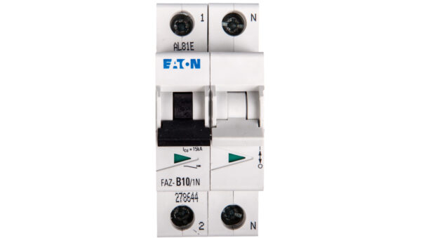 Wyłącznik nadprądowy 1+N B 10A 15kA AC FAZ B10/1N 278644