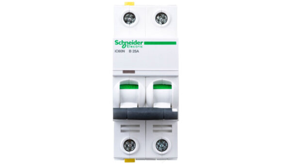 Wyłącznik nadprądowy 2P B 25A 6kA AC iC60N-B25-2 A9F03225