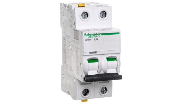 Wyłącznik nadprądowy 2P B 6A 10kA AC iC60H-B6-2 A9F06206