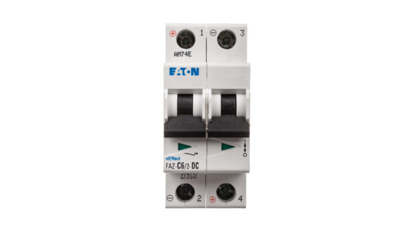 Wyłącznik nadprądowy 2P C 6A 15kA DC FAZ C6/2-DC 279137