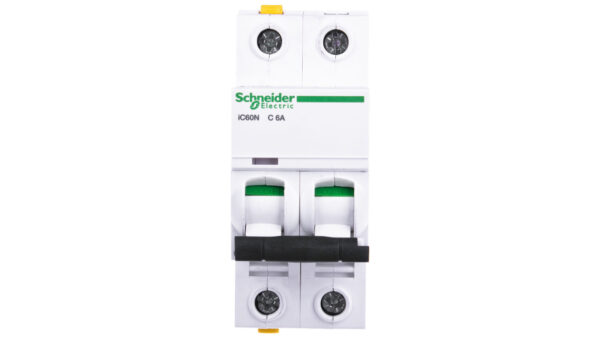 Wyłącznik nadprądowy 2P C 6A 6kA AC iC60N-C6-2 A9F04206