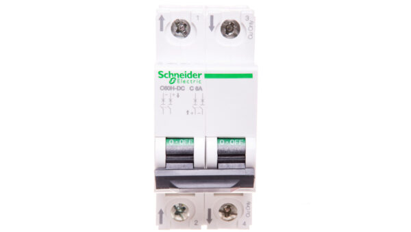 Wyłącznik nadprądowy 2P C 6A 6kA DC C60H A9N61526