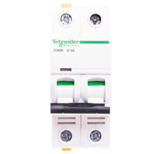 Wyłącznik nadprądowy 2P D 3A 6kA AC iC60N-D3-2 A9F05203