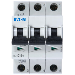 Wyłącznik nadprądowy 3P C 10A 15kA AC FAZ C10/3 278869