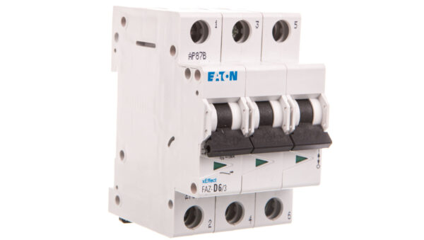 Wyłącznik nadprądowy 3P D 6A 15kA AC FAZ D6/3 278890