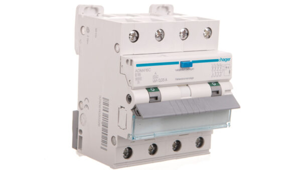 Wyłącznik różnicowo-nadprądowy RCBO 4P B16A 0,03A Typ A 6kA RCBO ADM416C
