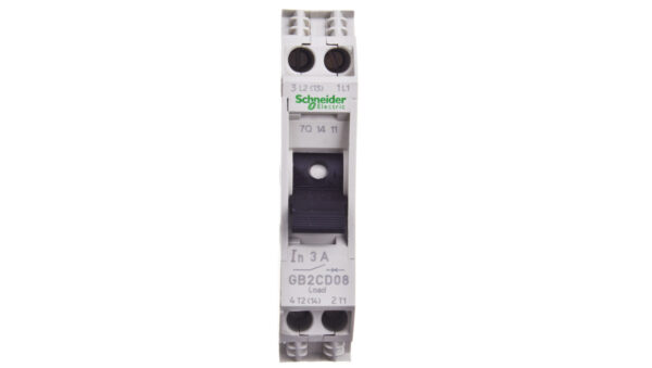 Wyłącznik termo-magnetyczny 1+N 3A AC GB2CD08