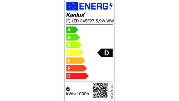 Żarówka LED E27 IQ-LED G45E27 5,9W-WW 806lm 2700K barwa ciepła Ra90 3 lata Gwarancji kulka 36697