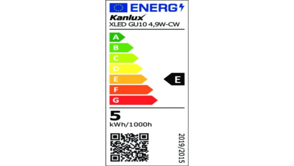 Żarówka LED GU10 XLED GU10 4,9W-CW 550lm 6500K barwa zimna 3 lata Gwarancji 38412
