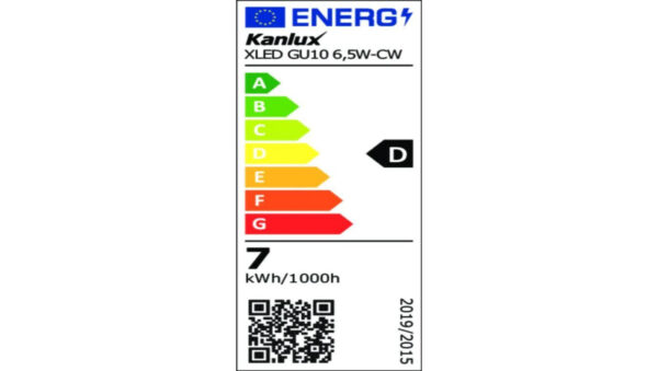 Żarówka LED GU10 XLED GU10 6,5W-CW 880lm 6500K barwa zimna 3 lata Gwarancji 38415