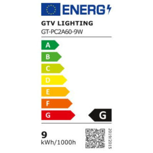 Żarówka LED E27 A60 9W 760lm 3000K AC220-240V 200st. G-Tech GT-PC2A60-9W