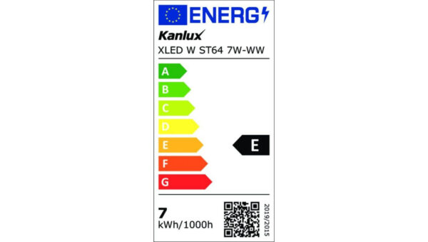 Żarówka LED ST64 XLED W ST64 7W-WW 806lm 2700K barwa ciepła szklana 37381