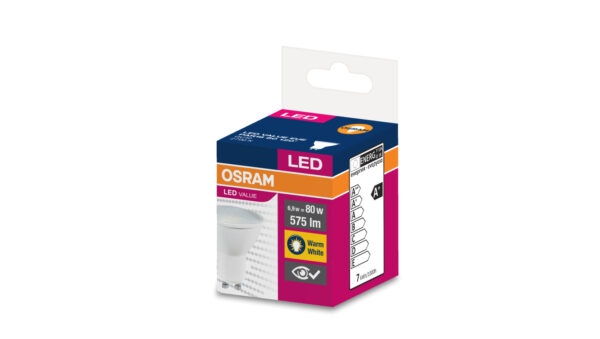 Żarówka LED VALUE PAR16 50 GU10 6,9W 575lm 2700K 827 120st. 4058075198852
