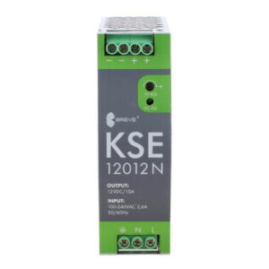 Zasilacz impulsowy KSE 12012M 230/ 12VDC 10A 120W na szynę DIN, Uzas: 96-264VACVAC, Ta70, 18912-9988