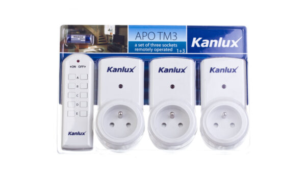 Zestaw trzech gniazd zdalnie sterowanych APO TM-3 7980 /3szt./