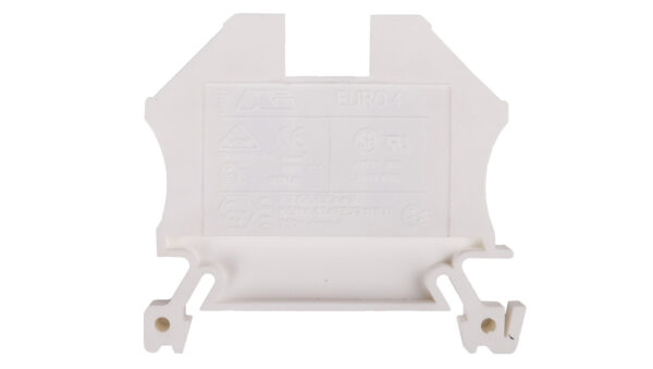 Złączka szynowa 2-przewodowa 4mm2 biała EURO 43409WT