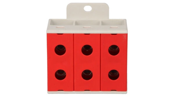 Złączka szynowa 3-torowa 35mm2 czerwona ZGX-3x35 czerwona ENE-00181
