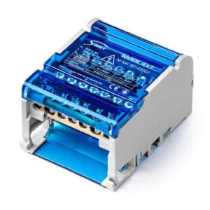 Czterobiegunowy modułowy blok rozdzielczy 4x(5x6mm2 2x25mm2 ) na szynę TS35 ShNK 4x7 85142002