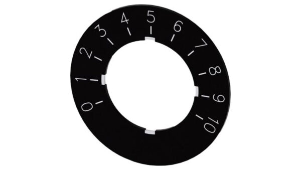 Etykieta do potencjometru 22mm skala 1 do 10 SIRIUS ACT 3SU1900-0BG16-0SA0 /10szt./