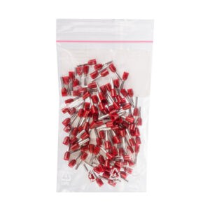 Końcówka tulejkowa izolowana TI 1,5mm2/8mm czerwona cynowana TI1,5L8DE /100szt./
