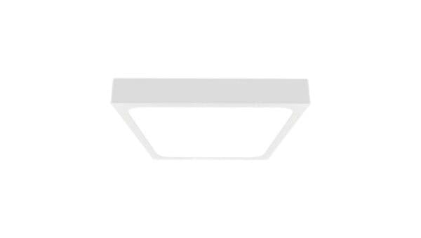 Plafoniera LED 18W 1800lm 4000K IP44 Kwadrat Mleczny Biała Ramka z mikrofalowym czujnikiem ruchu 7666