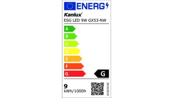 Żarówka LED GX53 ESG LED 9W GX53-NW 750lm 4000K barwa neutralna 22423
