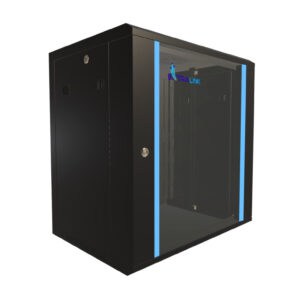Szafa rack montowana na ścianie Extralink 12U 600x450 Czarna