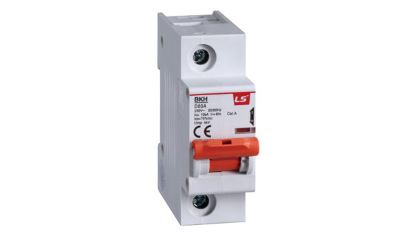 Wyłącznik nadprądowy 1,5 modułu 1P D 63A 10KA BKH 1P D63A 06110333R0