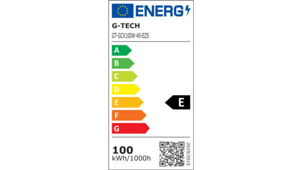 G-TECH Naświetlacz LED 100W 8000lm 4000K IP65 czarny GT-GCX100W-40