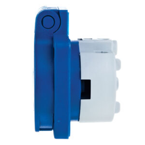 Gniazdo tablicowe 10/16A 2P+Z SCHUKO 230V niebieskie IP54 105-0b