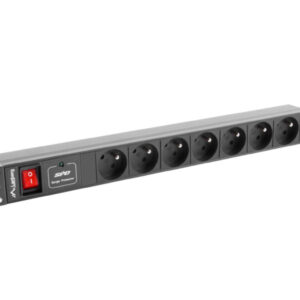 Listwa zasilająca RACK PDU 1U 10A 7x230V PL 2m czarna C14 PDU-07E-0200-IEC-BK