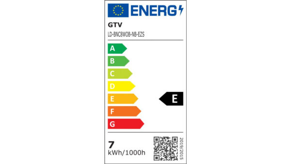 Oprawa LED BIANCO 8W 680lm 4000K IP20 IK06 36st. okrągła, czarny LD-BNC8WOC-NB