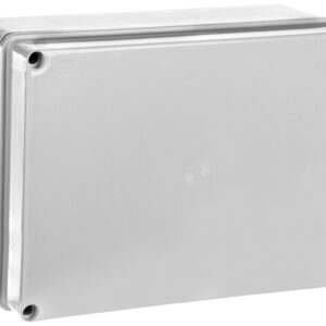 Puszka natynkowa gładka z pokrywą seria 410 IP56 300x220x120 szara EC410C8