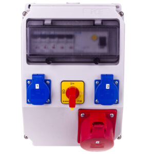 Rozdzielnica stacjonarna ADAMÓW 32A/5PxB 2GSx2B FI40 R.0-1-32A IP44 9036320W