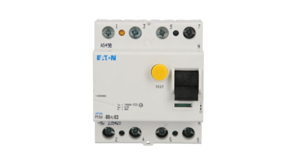 Wyłącznik różnicowoprądowy 4P 80A 0,3A typ AC PFIM-80/4/03-MW 235420
