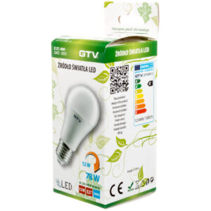 Żarówka LED E27 A60 12W 1100lm ciepła biała AC230V 160st. LD-PC2A60-12