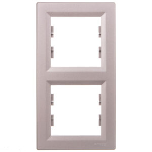 ASFORA Ramka 2-krotna pionowa aluminium EPH5810261