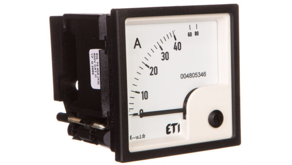 Amperomierz analogowy tablicowy 40A klasa 1,5 72x72mm EQ72 004805346