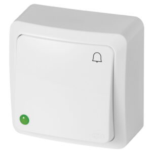 BERG Łącznik zwierny dzwonek n/t 10AX IP20 biały 3714-00