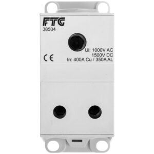 Blok rozdzielczy AL CU 1-potencjałowy 350A we 1x95-240mm wy 2x50-120mm2 szary AUX38504