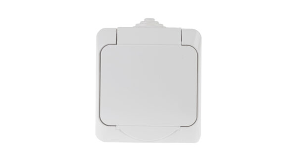 Cedar Plus Gniazdo pojedyncze biały z/u 16A IP44 WDE000540