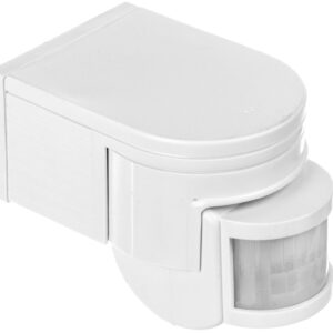 Czujnik ruchu Kanlux SLICK JQ-L-W PIR 1200W IP44 nadbudowywany zasięg do 12m 160st., 20st. 3–2000 lx biały 08390