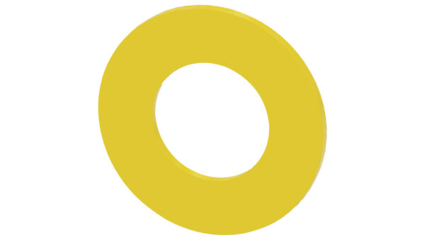 Etykieta podkładkowa żółta 45mm do otworu 22mm grubość 2mm bez inskrypcji SIRIUS ACT 3SU1900-0BA31-0AA0