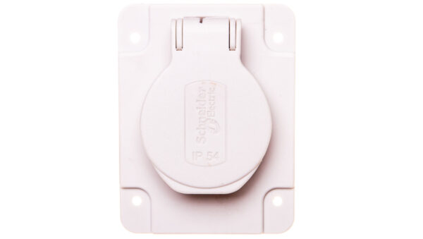 Gniazdo PK, szare, 2p+PE, 10/16A, 250 V, francuskie, IP54, podtynkowe PKN61G